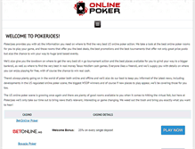 Tablet Screenshot of pokerjoes.net